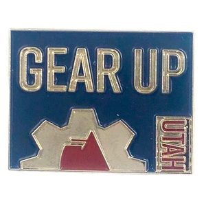 Enamel Gear Up UTAH Lapel Pin